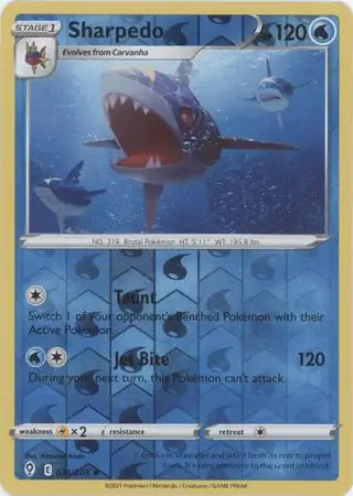 Sharpedo 036/203 (SWSH07: Evolving Skies)  - Reverse Holofoil | Good Games Adelaide SA