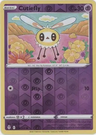 Cutiefly 078/203 (SWSH07: Evolving Skies)  - Reverse Holofoil | Good Games Adelaide SA