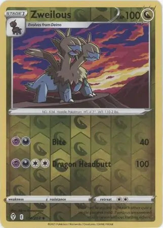 Zweilous 114/203 (SWSH07: Evolving Skies)  - Reverse Holofoil | Good Games Adelaide SA
