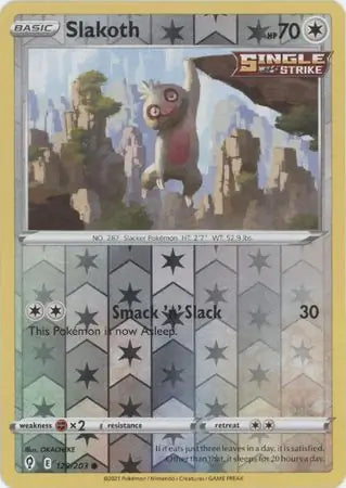 Slakoth 129/203 (SWSH07: Evolving Skies)  - Reverse Holofoil | Good Games Adelaide SA