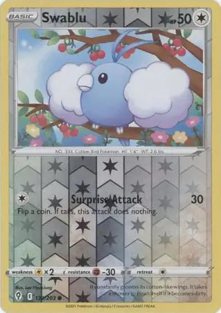 Swablu 132/203 (SWSH07: Evolving Skies)  - Reverse Holofoil | Good Games Adelaide SA
