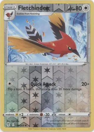 Fletchinder 139/203 (SWSH07: Evolving Skies)  - Reverse Holofoil | Good Games Adelaide SA