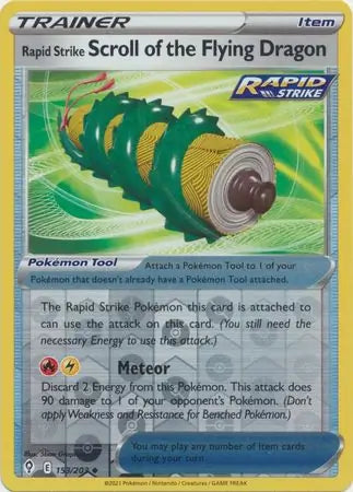 Rapid Strike Scroll of the Flying Dragon 153/203 (SWSH07: Evolving Skies)  - Reverse Holofoil | Good Games Adelaide SA