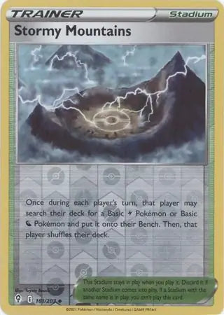 Stormy Mountains 161/203 (SWSH07: Evolving Skies)  - Reverse Holofoil | Good Games Adelaide SA