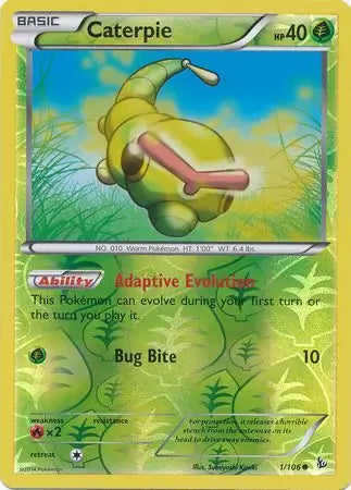 Caterpie 1/106 (XY - Flashfire)  - Reverse Holofoil | Good Games Adelaide SA