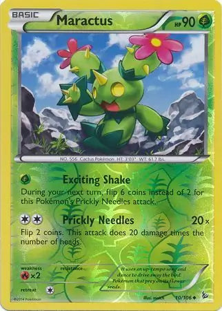 Maractus 10/106 (XY - Flashfire)  - Reverse Holofoil | Good Games Adelaide SA