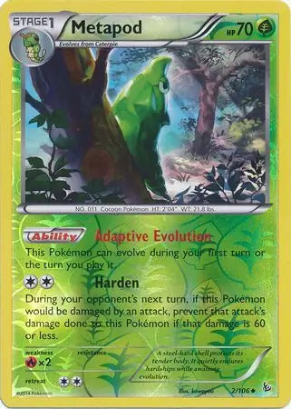 Metapod 2/106 (XY - Flashfire)  - Reverse Holofoil | Good Games Adelaide SA