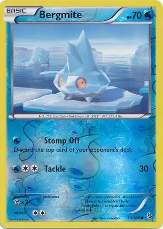 Bergmite 30/106 (XY - Flashfire)  - Reverse Holofoil | Good Games Adelaide SA