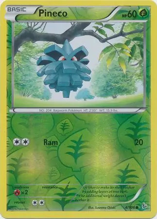Pineco 4/106 (XY - Flashfire)  - Reverse Holofoil | Good Games Adelaide SA