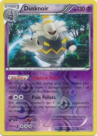 Dusknoir 40/106 (XY - Flashfire)  - Reverse Holofoil | Good Games Adelaide SA