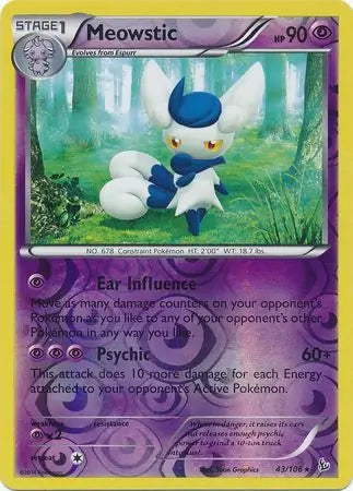 Meowstic 43/106 (XY - Flashfire)  - Reverse Holofoil | Good Games Adelaide SA
