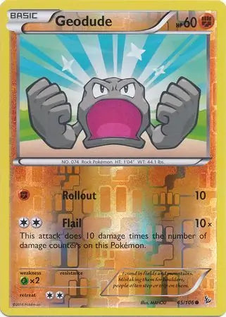 Geodude 45/106 (XY - Flashfire)  - Reverse Holofoil | Good Games Adelaide SA