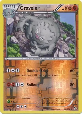 Graveler 46/106 (XY - Flashfire)  - Reverse Holofoil | Good Games Adelaide SA