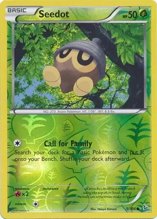 Seedot 5/106 (XY - Flashfire)  - Reverse Holofoil | Good Games Adelaide SA