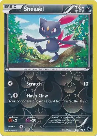 Sneasel 50/106 (XY - Flashfire)  - Reverse Holofoil | Good Games Adelaide SA