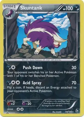 Skuntank 55/106 (XY - Flashfire)  - Reverse Holofoil | Good Games Adelaide SA