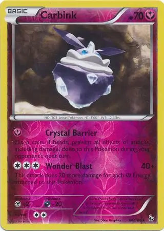 Carbink 68/106 (XY - Flashfire)  - Reverse Holofoil | Good Games Adelaide SA