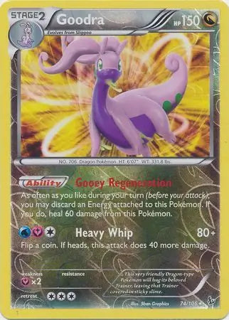 Goodra 74/106 (XY - Flashfire)  - Reverse Holofoil | Good Games Adelaide SA