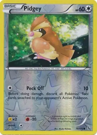 Pidgey 75/106 (XY - Flashfire)  - Reverse Holofoil | Good Games Adelaide SA