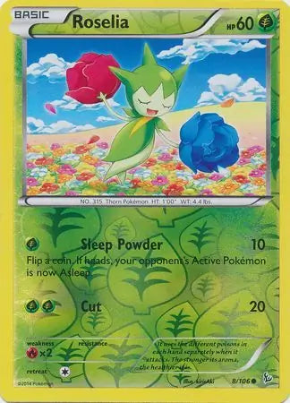 Roselia 8/106 (XY - Flashfire)  - Reverse Holofoil | Good Games Adelaide SA