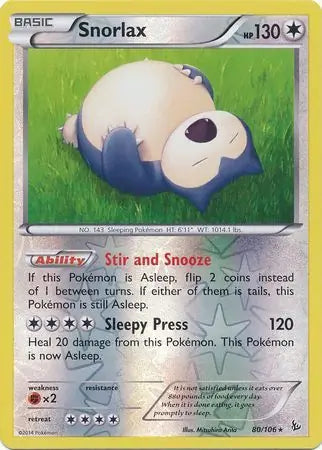 Snorlax 80/106 (XY - Flashfire)  - Reverse Holofoil | Good Games Adelaide SA