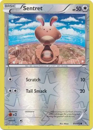 Sentret 81/106 (XY - Flashfire)  - Reverse Holofoil | Good Games Adelaide SA