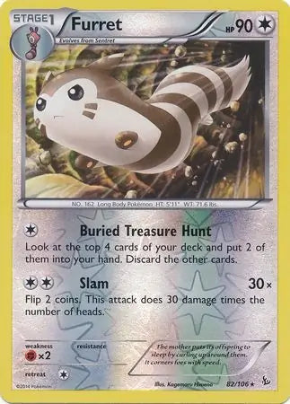 Furret 82/106 (XY - Flashfire)  - Reverse Holofoil | Good Games Adelaide SA
