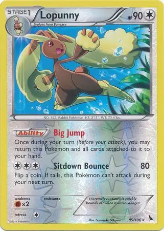 Lopunny 85/106 (XY - Flashfire)  - Reverse Holofoil | Good Games Adelaide SA