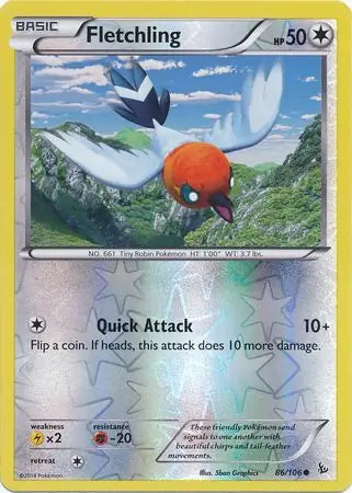 Fletchling 86/106 (XY - Flashfire)  - Reverse Holofoil | Good Games Adelaide SA