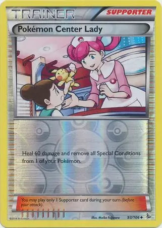 Pokemon Center Lady 93/106 (XY - Flashfire)  - Reverse Holofoil | Good Games Adelaide SA