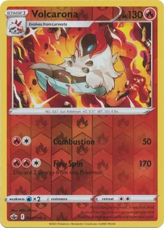 Volcarona 024/198 (SWSH06: Chilling Reign)  - Reverse Holofoil | Good Games Adelaide SA