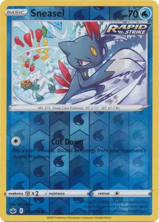 Sneasel 030/198 (SWSH06: Chilling Reign)  - Reverse Holofoil | Good Games Adelaide SA