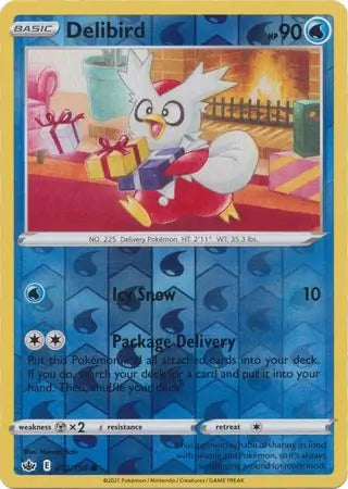 Delibird 032/198 (SWSH06: Chilling Reign)  - Reverse Holofoil | Good Games Adelaide SA