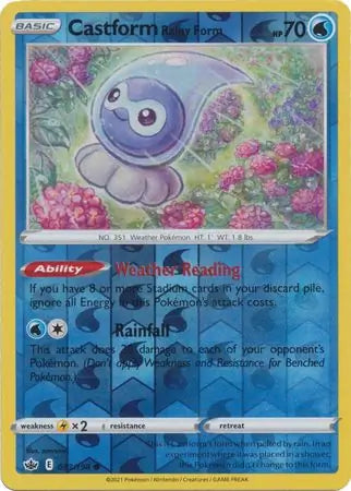 Castform Rainy Form 033/198 (SWSH06: Chilling Reign)  - Reverse Holofoil | Good Games Adelaide SA