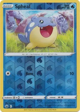 Spheal 037/198 (SWSH06: Chilling Reign)  - Reverse Holofoil | Good Games Adelaide SA