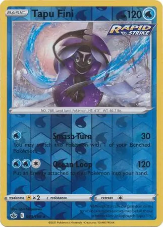 Tapu Fini 040/198 (SWSH06: Chilling Reign)  - Reverse Holofoil | Good Games Adelaide SA