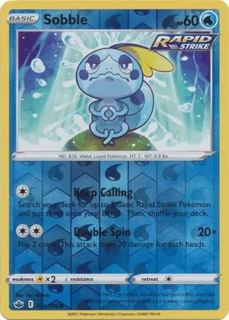 Sobble 041/198 (SWSH06: Chilling Reign)  - Reverse Holofoil | Good Games Adelaide SA