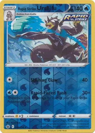 Rapid Strike Urshifu 044/198 (SWSH06: Chilling Reign)  - Reverse Holofoil | Good Games Adelaide SA