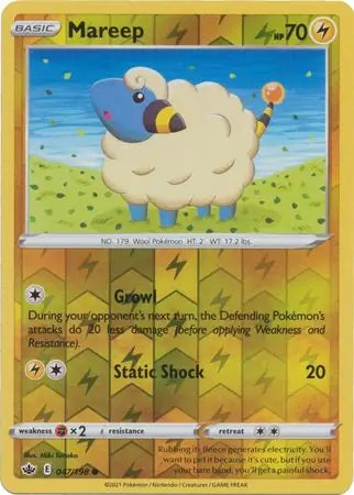 Mareep 047/198 (SWSH06: Chilling Reign)  - Reverse Holofoil | Good Games Adelaide SA