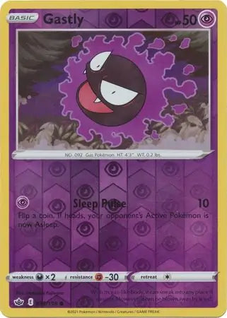 Gastly 055/198 (SWSH06: Chilling Reign)  - Reverse Holofoil | Good Games Adelaide SA