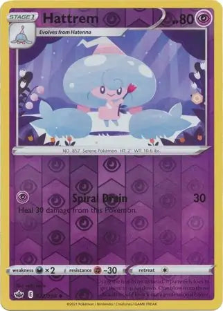 Hattrem 072/198 (SWSH06: Chilling Reign)  - Reverse Holofoil | Good Games Adelaide SA