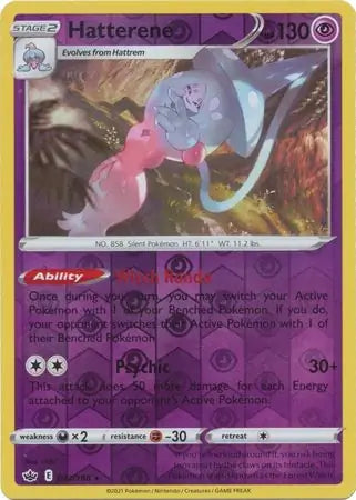 Hatterene 073/198 (SWSH06: Chilling Reign)  - Reverse Holofoil | Good Games Adelaide SA