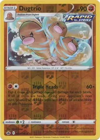 Dugtrio 077/198 (SWSH06: Chilling Reign)  - Reverse Holofoil | Good Games Adelaide SA
