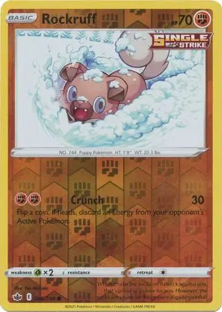 Rockruff 086/198 (SWSH06: Chilling Reign)  - Reverse Holofoil | Good Games Adelaide SA