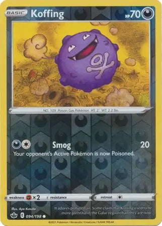 Koffing 094/198 (SWSH06: Chilling Reign)  - Reverse Holofoil | Good Games Adelaide SA