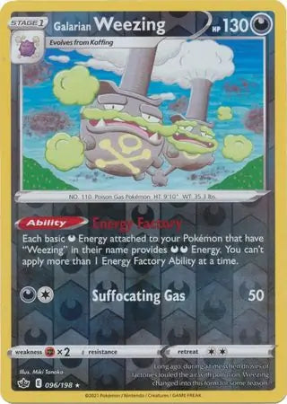 Galarian Weezing 096/198 (SWSH06: Chilling Reign)  - Reverse Holofoil | Good Games Adelaide SA