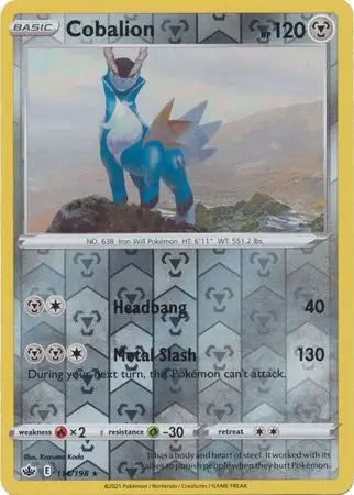 Cobalion 114/198 (SWSH06: Chilling Reign)  - Reverse Holofoil | Good Games Adelaide SA