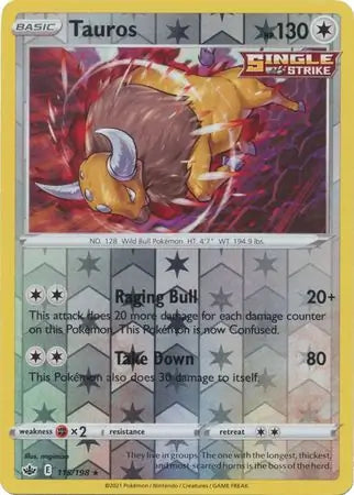 Tauros 115/198 (SWSH06: Chilling Reign)  - Reverse Holofoil | Good Games Adelaide SA