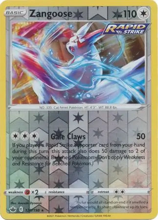 Zangoose 120/198 (SWSH06: Chilling Reign)  - Reverse Holofoil | Good Games Adelaide SA
