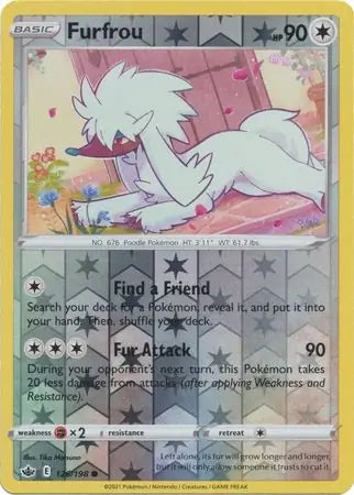 Furfrou 126/198 (SWSH06: Chilling Reign)  - Reverse Holofoil | Good Games Adelaide SA